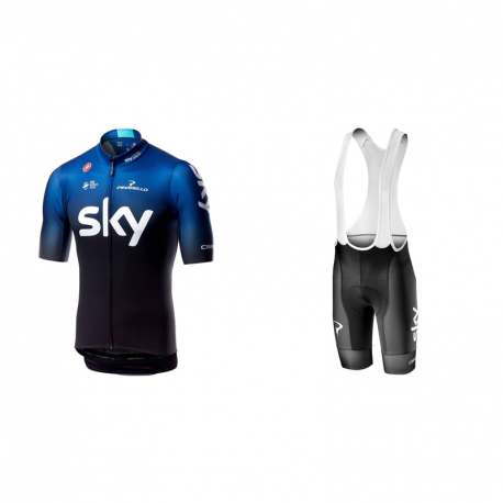 Castelli Volo Team Sky Bib Shorts XL 