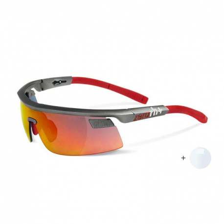 Olympo Triple Fit Interchange Matt Dark Silver - Red + ML Red + Clear Olympo Triple Fit Interchange Matt Dark Silver - Red + ML Red + Clear
