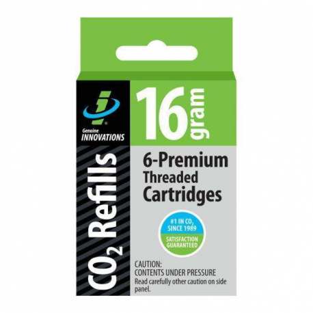 Kit Genuine Innovation 6 Cartucce CO2/16gr Kit Genuine Innovation 6 Cartucce CO2/16gr