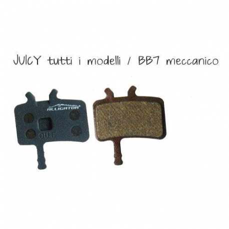 Coppia Pastiglie Semi Metalliche Alligator Per Avid Juicy - BB7 Meccanico Coppia Pastiglie Semi Metalliche Alligator Per Avid Juicy - BB7 Meccanico