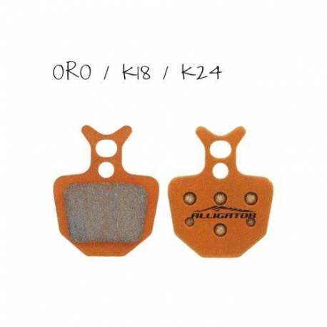 Coppia Pastiglie Organiche Alligator Per Formula Oro - K18 - K24 Coppia Pastiglie Organiche Alligator Per Formula Oro - K18 - K24