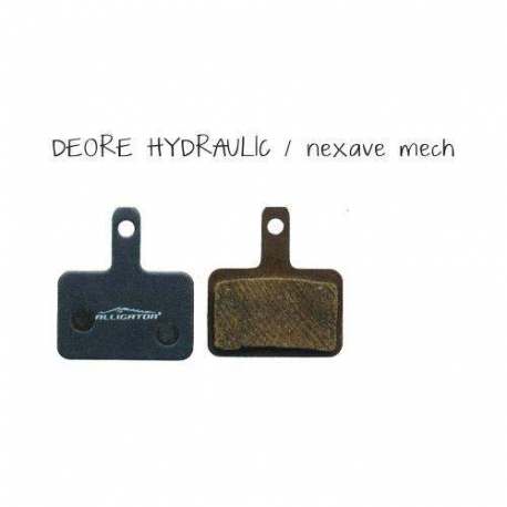 Semi-Metallic Brake Pads Alligator For Shimano Deore Hydraulic - Nexave Mechanic Semi-Metallic Brake Pads Alligator For Shimano Deore Hydraulic - Nexave Mechanic