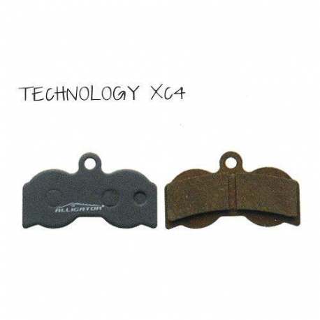 Coppia pastiglie Alligator Semi Metalliche Hope Technology XC4 Coppia pastiglie Alligator Semi Metalliche Hope Technology XC4