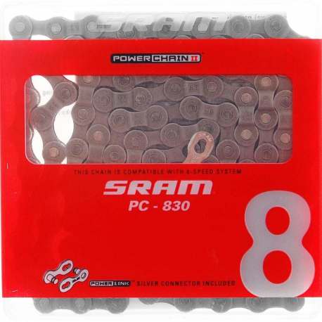 Catena Sram 8 Velocità PC 830 compatibile SHIMANO Catena Sram 8 Velocità PC 830 compatibile SHIMANO