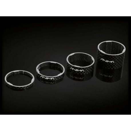 Set 2 spessori in carbonio 3K alleggeriti 1-1/8? - 5 mm Set 2 spessori in carbonio 3K alleggeriti 1-1/8? - 5 mm
