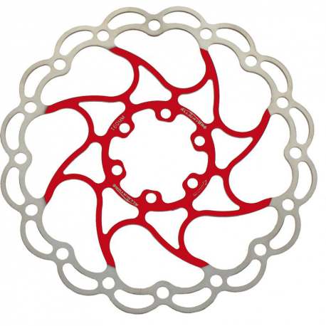 Disco freno Alligator Aries X 180mm - Rosso Disco freno Alligator Aries X 180mm - Rosso
